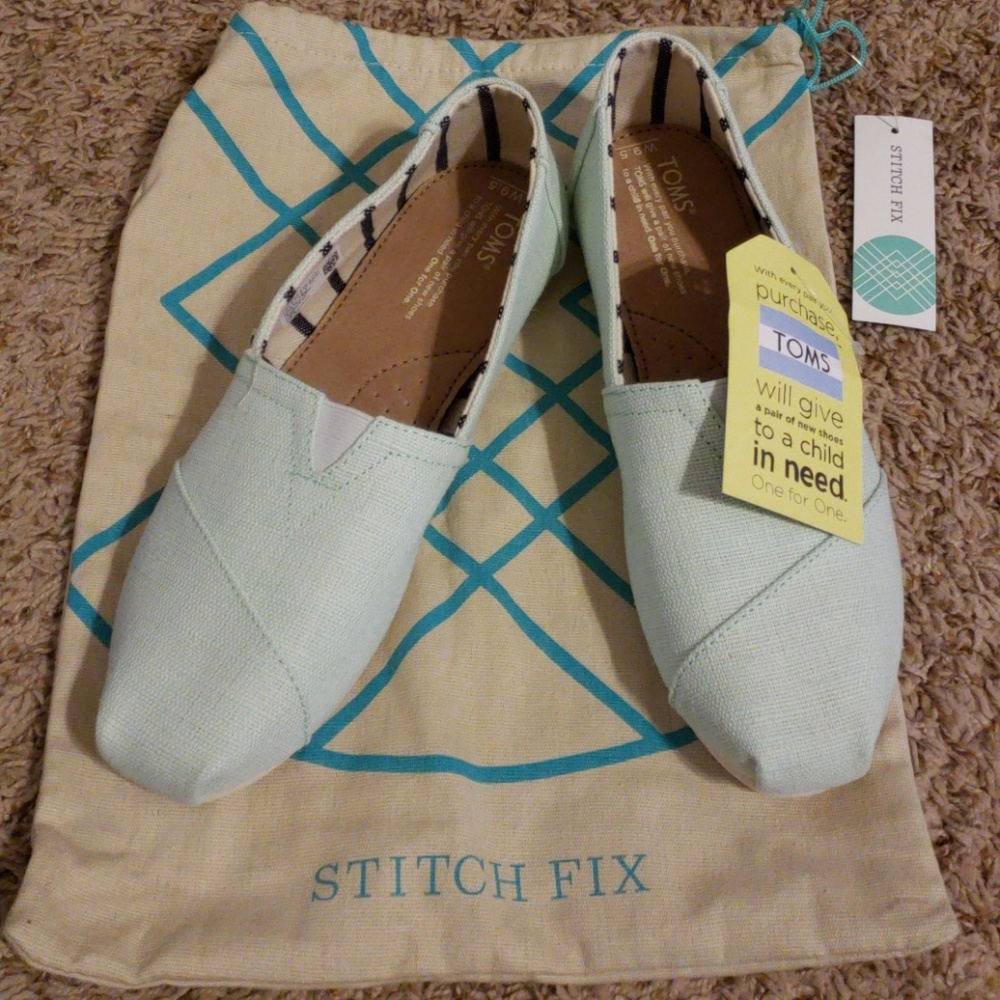 NWT Light Blue Tom's NWT PRICE IS FIRM